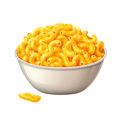 Mac and cheese isolated on transparent background