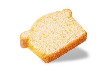 Apple cake on a white isolated background