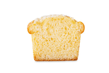 Apple cake on a white isolated background