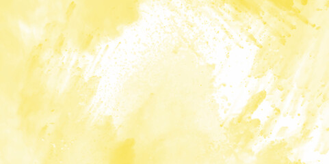 Abstract yellow vintage texture design watercolor background. Abstract yellow background. Abstract watercolor drawing on a paper image. grunge texture and backdrop background.