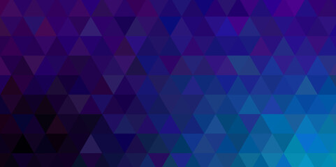 Abstract geometric light background of small triangles in light blue and purple colors. Abstract geometric polygonal pattern design background. Polygonal abstract navy blue Creative geometric pattern.