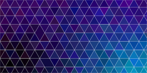 Abstract geometric light background of small triangles in light blue and purple colors. Abstract 3d polygonal pattern luxury lines. Polygonal abstract navy blue Creative geometric pattern.