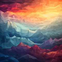 Papier Peint photo Lavable Montagnes abstract colorful background