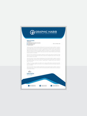 modern business letterhead in abstract design.