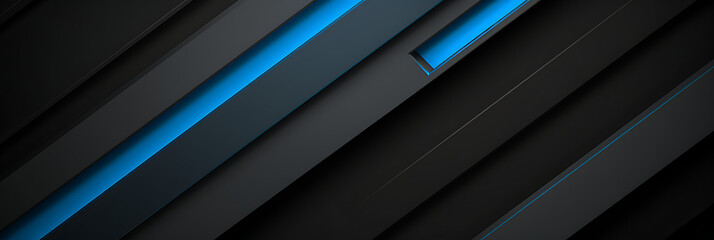 Obraz premium background - tech style with blue and black colors, abstract, flat design, minimalistic, illustration.