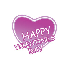 Valentine logo design simple concept Premium Vector