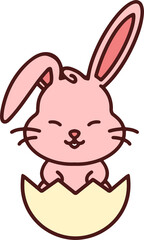 cute kawaii easter bunny
