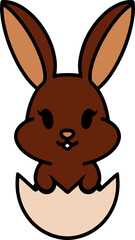 cute kawaii easter bunny