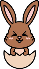 cute kawaii easter bunny