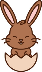 cute kawaii easter bunny