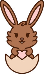 cute kawaii easter bunny