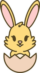 cute kawaii easter bunny