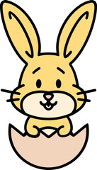 cute kawaii easter bunny