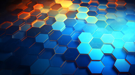 Futuristic Hexagons: Contemporary Technology Background
