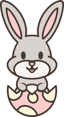 cute kawaii easter bunny