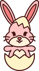 cute kawaii easter bunny