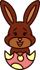 cute kawaii easter bunny