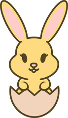 cute kawaii easter bunny