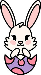 cute kawaii easter bunny