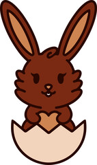 cute kawaii easter bunny