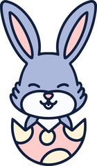 cute kawaii easter bunny