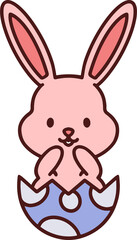 cute kawaii easter bunny