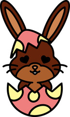 cute kawaii easter bunny