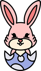 Obraz premium easter rabbit cartoon
