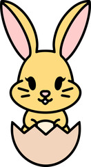 Obraz premium easter rabbit cartoon