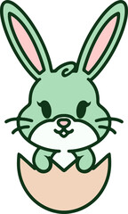 Obraz premium easter rabbit cartoon
