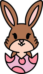 Obraz premium easter rabbit and egg