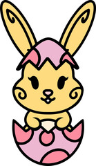Obraz premium easter rabbit and egg