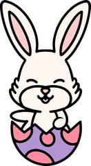 easter rabbit and egg