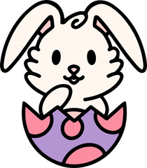 easter bunny in egg