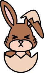 Obraz premium easter bunny in egg
