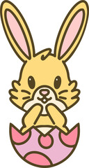 easter bunny in egg