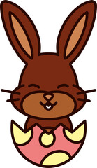 Obraz premium easter bunny in egg