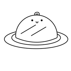 dish doodle cartoon