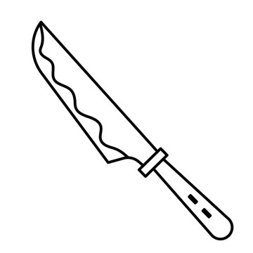 knife doodle cartoon