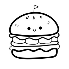 Hamburger cartoon