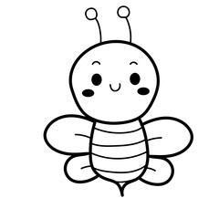 bee doodle cartoon