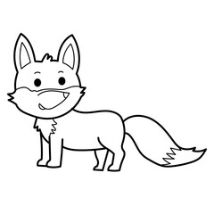 fox doodle cartoon