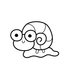 snail doodle cartoon