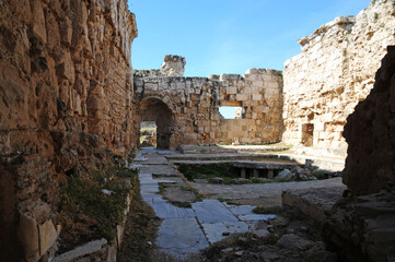 Famagusta, Cyprus. April 14, 2013. Salamis Ancient City in  Famagusta, Cyprus.