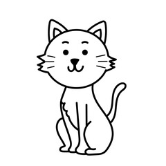 cat doodle cartoon