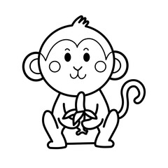 Monkey doodle cartoon
