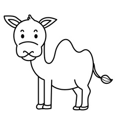 camel doodle cartoon