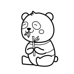 Panda doodle cartoon