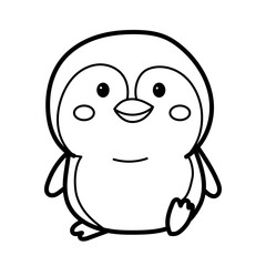penguin doodle cartoon