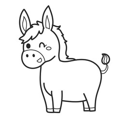 donkey doodle cartoon